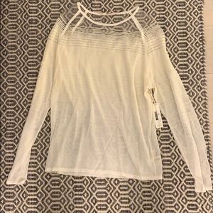 J BRAND white sweater - Large - NEW with TAGS